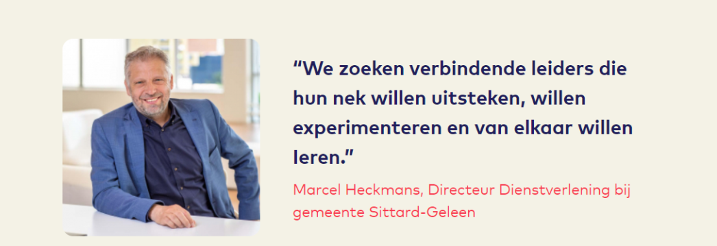 Marcel Heckmans, Directeur Dienstverlening bij gemeente Sittard-Geleen