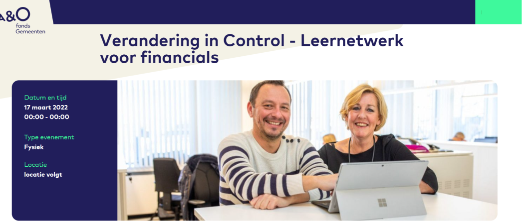 Verandering in control Leernetwerk voor financials